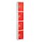 Adiroffice 12 in W, 12 in D, 72 in H, Steel ADI629-204-RED-4PK - alternate 3